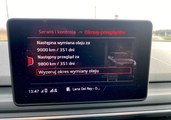 Audi A4 cena 86977 przebieg: 188895, rok produkcji 2019 z Myślenice małe 704